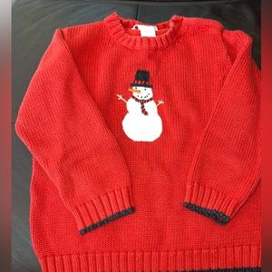 2T  J&J snowman sweater